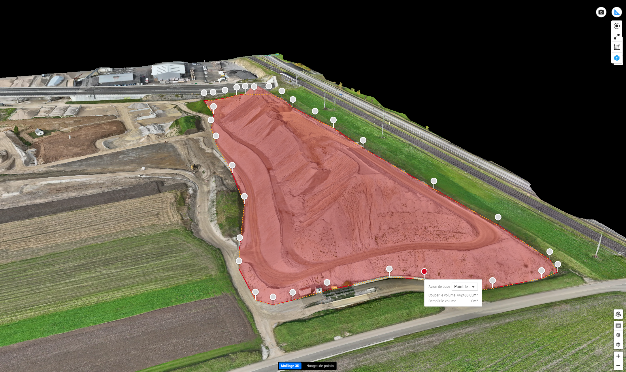Topographie chantier Delémont