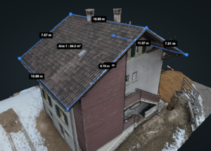 Modèle 3D créé par photogrammétrie à Moutier dans le Jura en Suisse